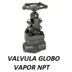 VALVULA GLOBO ACERO NPT